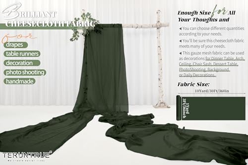 Sublimez vos tables de mariage ternes avec ce chemin de table vert 9m - 2