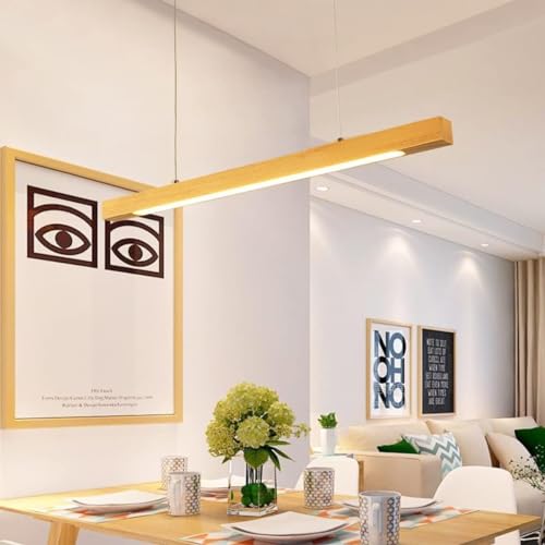 Lustre en bois LWX pour salon : créez une ambiance chaleureuse et modulable