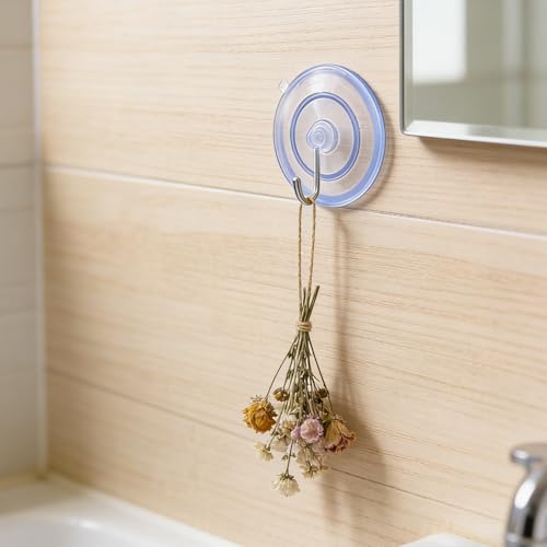 Ventosas transparentes de PVC DOITOOL con cabeza de hongo para baño y ventanas, pack de 30 piezas 7