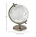 Deco 79 Aluminum Metal Educational/Geographic Earth Globe Decorative World Globe with Tiered Base, Desk Globe 9