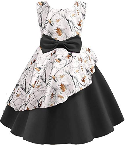 DINGZAN-Camo-Flower-Girl-Dresses-Ball-Pageant-Cocktail-Prom-Dress-Child-8-Black