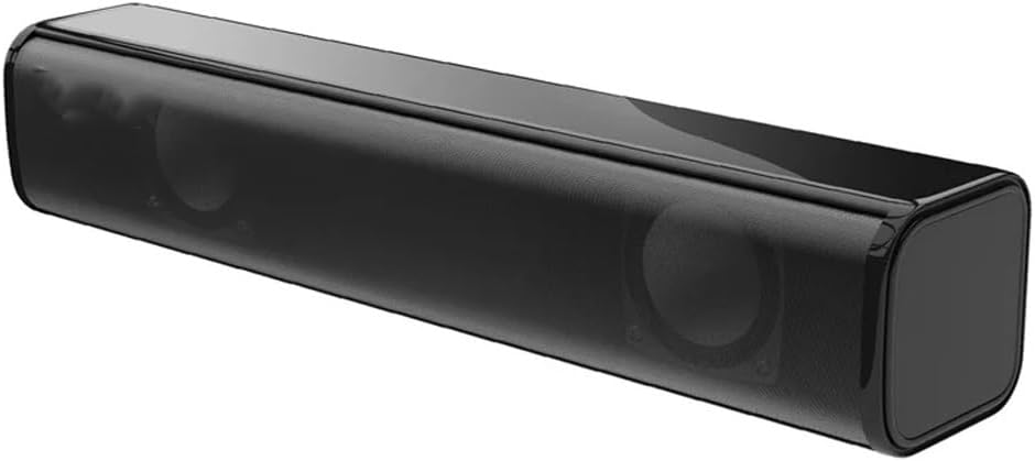 Desktop Wired Speaker Heavy Bass Powered Stereo Soundbar Audio Jack Subwoofer for Home Office Computer