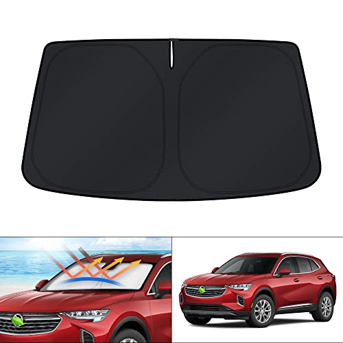 Image of KUST Windshield Sun Shade for Buick Envision 2021-2023 2024 2025 2026 Accessories Sunshade Window Sun Visor Protector Foldable Blocks UV Rays Keep Your Car Cooler