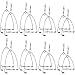 16 Pcs in Pack Automatic Fishing Device Stainless Steel Spring Loaded Speed Hook Ice Fishing Automatic Hook Setter Automatic Hooksetter Fishing Hooks with Spring for Ice Fishing Survival and Trapping