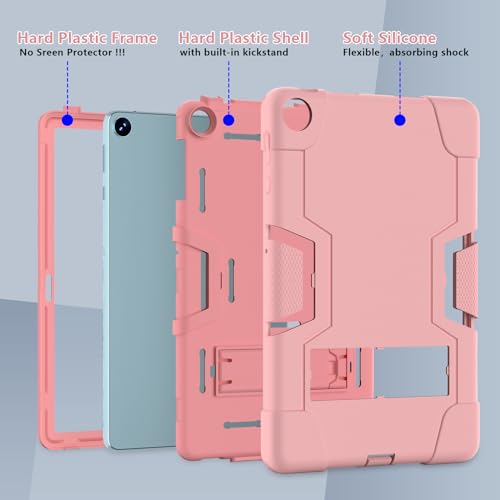 Coque Huawei Matepad SE 10.4 2023 antichoc or rose avec support