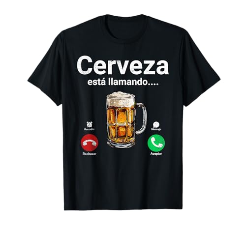 Cerveza Está Llamando Divertida Camiseta
