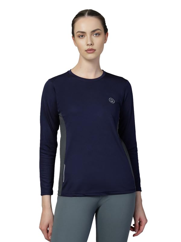 CHKOKKO Women’s Polyester Full Sleeve Regular Fit Round Neck Gym Sports T-Shirt CHKOKKO Women’s Polyester Full Sleeve Regular Fit Round Neck Gym Sports T-Shirt