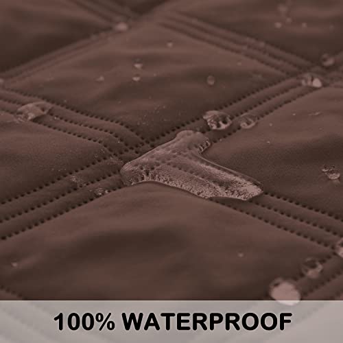 Sunnytex Waterproof & Reversible Dog Bed Cover Pet Blanket Sofa, Couch Cover Mattress Protector Furniture Protector For Dog, Pet, Cat (30"*70",Chocolate/Dark Grey) #TOP3