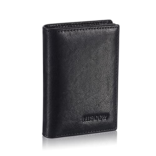 Image of HISCOW Business Card Holder with Large Compartment - Full Grain Leather