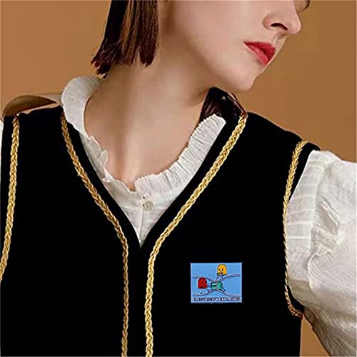 Image of Electricity Explained Science Cute Lapel Pins for Backpack Enamel Pins Badges Brooches for Clothes Accessories Students' Gifts