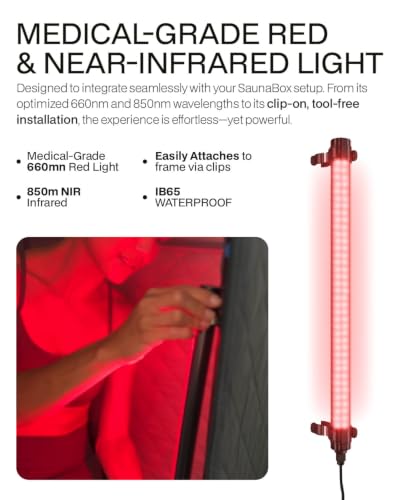 SAUNABOX® Red Light Wand for Sauna Frames