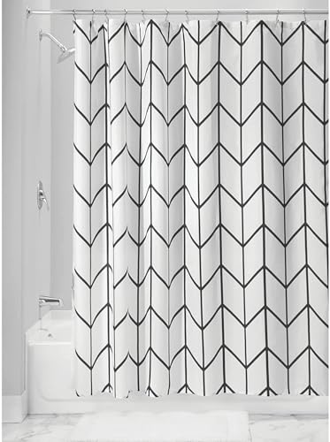 ASGA GLOBAL Cortina de Ducha y Bañera Antimoho de Secado rápido 180 x 200 cm - Impermeable, Lavable, con Certificado Reach - Libre de PVC y BPA. 12 Anillas Incluidas.