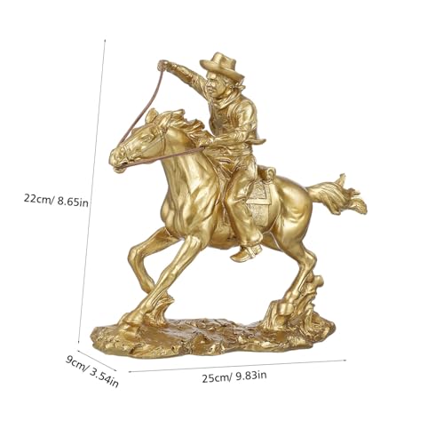Statue cheval résine ornement chic à offrir comme cadeau d'anniversaire élégant - 3