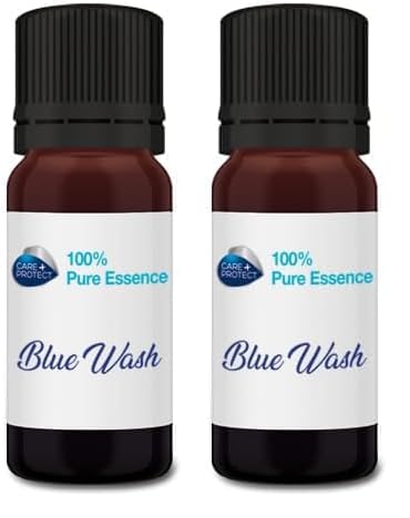 CARE + PROTECT Ricarica Blue Wash - 100% Essenza Pura per Sfere di lana per asciugatrice (Confezione da 2)