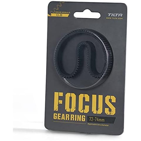 TILTA Seamless Lens Focus Gear Ring φ72-74mm for Tilta Mini Follow Focus Nucleus Nano DSLR, 360 ° Rotation Focus Gear Video Camera Lens Accessories TA-FGR-7274 Cover
