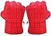 Junboys Plush Kids Boxing Glove Spiderman Toys Super Hero Spider Man Gloves, Smash Hands Fists Super Man Spider, Incredibles Spider-Man Costume Cosplay Dolls for Boys Girls. (1 Pair, Red)