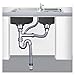 TONUSA yaoqijie Sewer Pipe Single Double Groove Sink Drains Stainless Steel Undermount Water Tube Basin Plumbing Hose Kitchen Bathroom Fittings Lasting