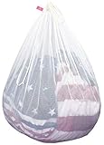 Freegrace Laundry Bag Ultra Thick, Extra Durable & Breathable 120 g/m² Polyester-Fibre Mesh Material - Perfect for Household Use, College Dorms, Travels (Large (1 Pack))