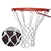XJKLBYQ Basketball Net with 12 Loops Waterproof Anti Whip Basketball Hoop Net Replacement 2PCS White, Basketball Net