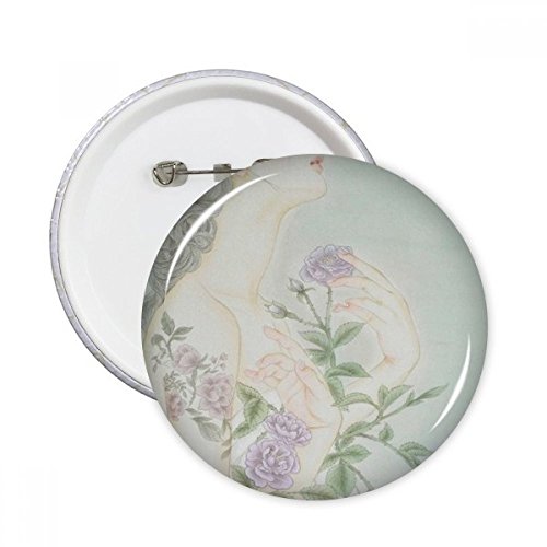 Peinture chinoise sur badges bouton pour colorer et customiser un vêtement triste