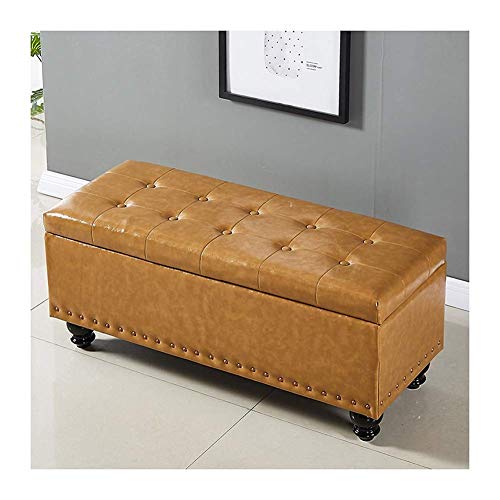 Tabouret de rangement multifonctionnel et banc d'entrée beige - 2