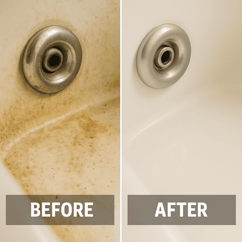Image of Jetted Tub Cleaner Bathtub Tabs - 12 ACTIVE Cleaning Tablets, Compatible with Whirlpool & Spa Bath System, Jets, Whirl Tubs, Professional Septic Safe Bath Jet Scale and Residue Remover - 1 Year Supply