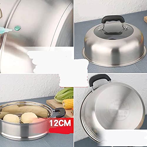 Cuiseur à vapeur multicouche de 34cm pour plaque à induction et gaz