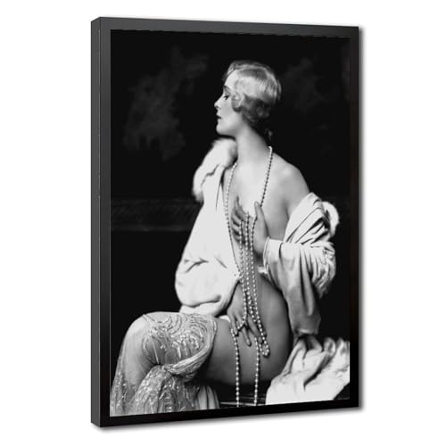 Impression toile fille avec perles WCYB cadre de décoration haut de gamme