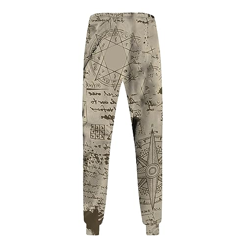 Men's Pants,Mens Western Aztec Pants Vintage Drawstring Fall Sweatpants with Pocket Cool Graphic Baggy Jogger Pant2