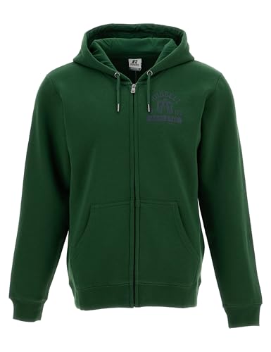 Russell Athletic Kids & Teens Zip Through Hoody Sweatshirt, Dark Green, 164 EU