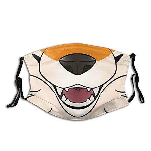Fox Mask Washable Animal Funny Cute Fox Face Mask Balaclava for Adult Filters