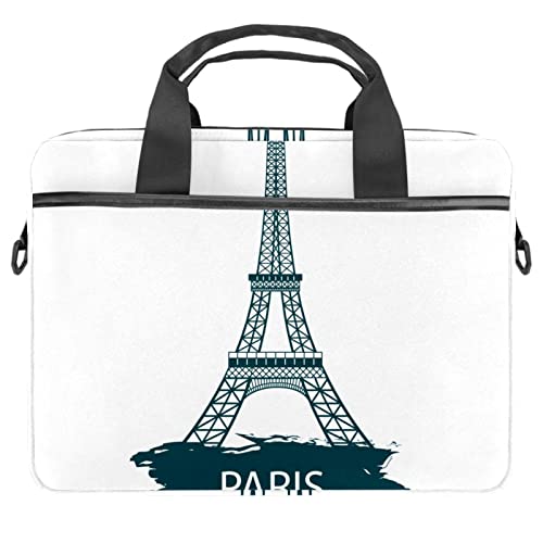 Sacoche pour PC portable 13 à 14.5 pouces cadeau femme motif fée et tour eiffel rose
