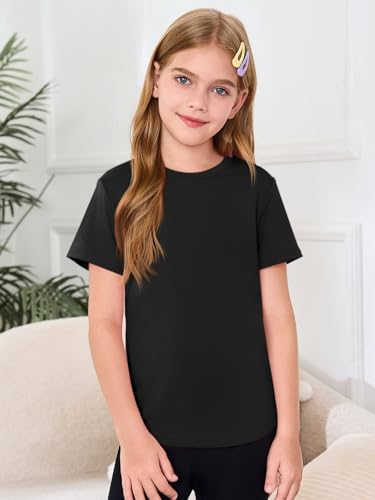 Image of Haloumoning Girls Short Sleeve T Shirts 5-14 Years