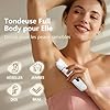 Rasoir Electrique Femme - Tondeuse Femme Intime Tout-En-Un (Visage, Jambes, Aisselles & Corps) Tondeuse Bikini Rasoir Maillot avec 4 Peines, Écran LED & USB-RechargeStation, Cadeaux Anniversaire