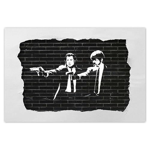 Póster decorativo para pared Banksy Fiction de 90x60cm lámina H2090M moderna
