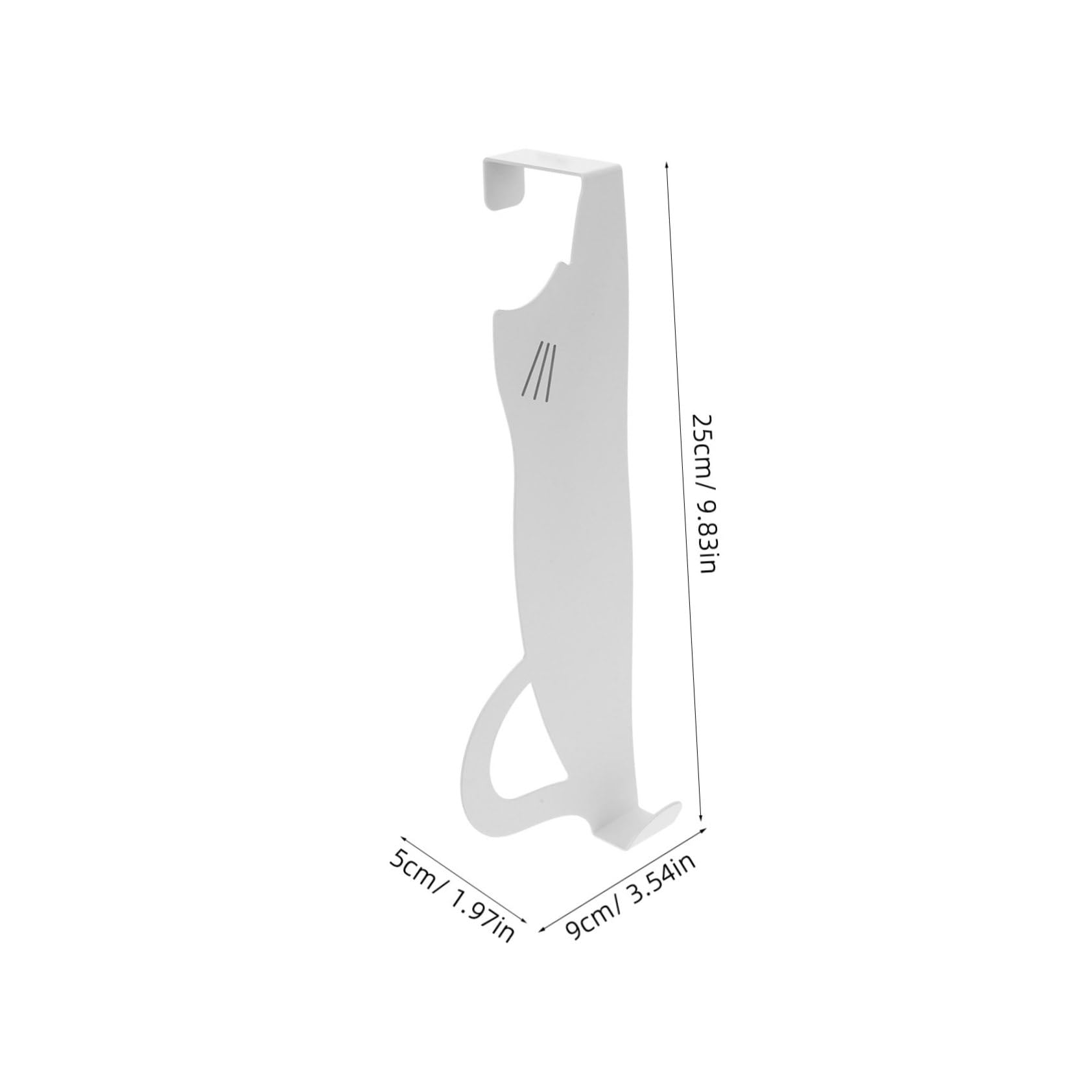 NULYLU Hook Storage Rack Behind Door Hooks Hanger Hat Hook Door Rack Over Door Coat Hook Hand Wall Hanging Hook Bags Clothes Decorative Hook Wardrobe Hook Holder Vacuum Towel Iron White