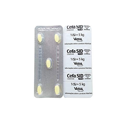 Antimicrobiano Vansil Cefa SID 110mg para Cães e Gatos - 10 Comprimidos