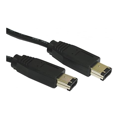 3m Firewire Cable - 6 Pin to 6 Pin IEEE 1394 400 Video Lead - Black Cover