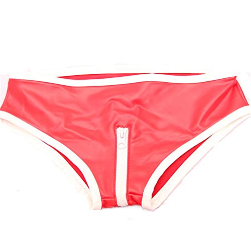 Lingerie latex rouge ajustable avec fermeture éclair pour raviver la flamme