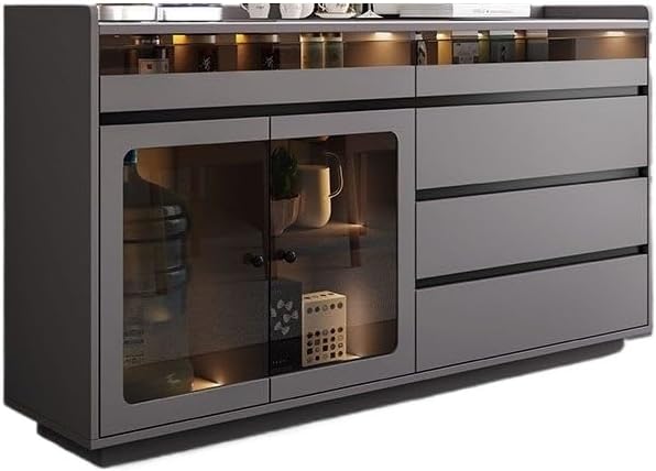 Bufetera Dining Room Sideboard Living Room Household Multifunctional Storage Cabinet Kitchen Cupboard Aparadores Para Comedor(Size:Medium)