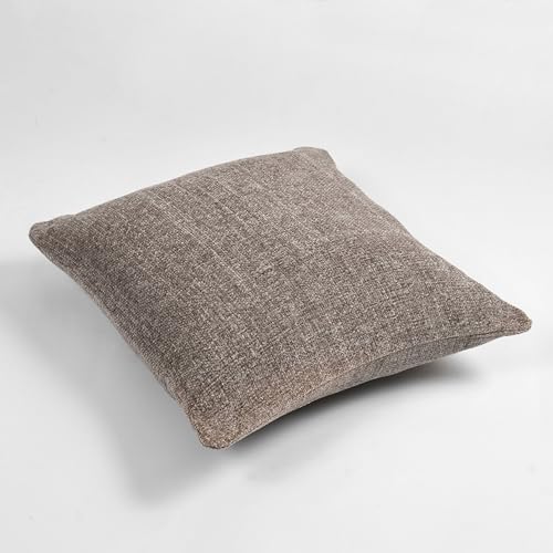 Image of SASHAA WORLD Grey Chenille Cushion Cover | Soft and Durable Decorative Pillow Cover for Living Room, Bedroom, Sofa, and Home Decor | Elegant Design, Cozy and Stylish Accent for Home Decor |45x45 cm