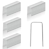 300 Stück Kranz Binden Zubehör 40mm*20mm Strohblumennadeln Stecknadeln Blumen Klammer Pflanzenstecker Patenthaften Robuste Krampen Steckhaften Efeunadeln für Floristikbedarf und Kränze Weiß