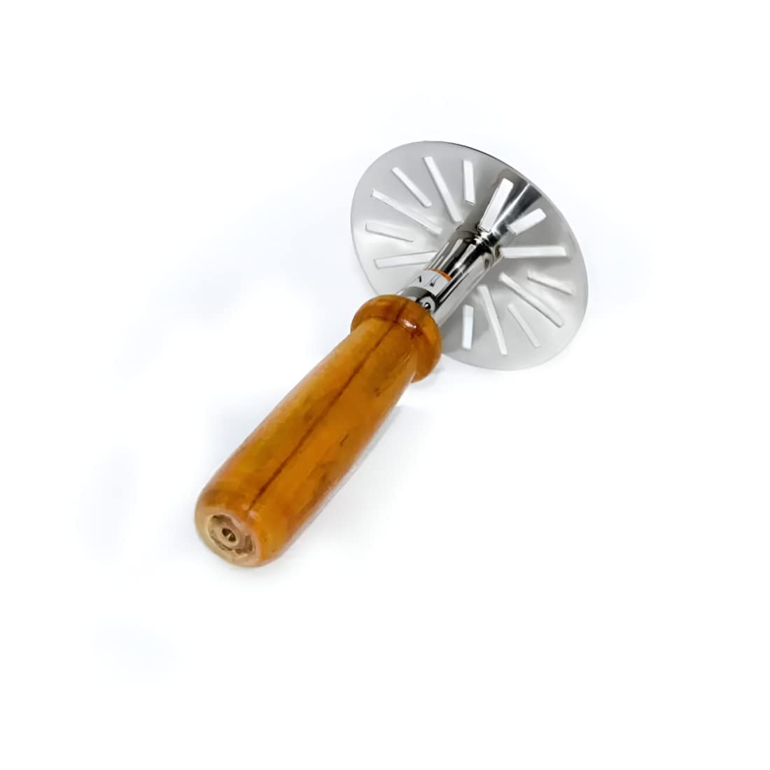DeoDap Kitchen Stainless Steel Potato Masher, Pav Bhaji Masher with Wooden Handle - Image 3 thumbnail