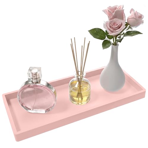 Bathroom Vanity Tray, Silicone 11.8 x 5 Inch Bathroom...