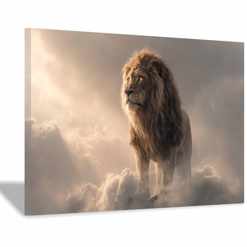 Tableaux muraux lions de montagne salon affiche moderne encadrée 70x100cm