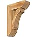 Ekena Millwork BKT0806X22X30IMP06RWR Imperial Slat Rough Sawn Bracket w/Offset Brace, Western Red Cedar