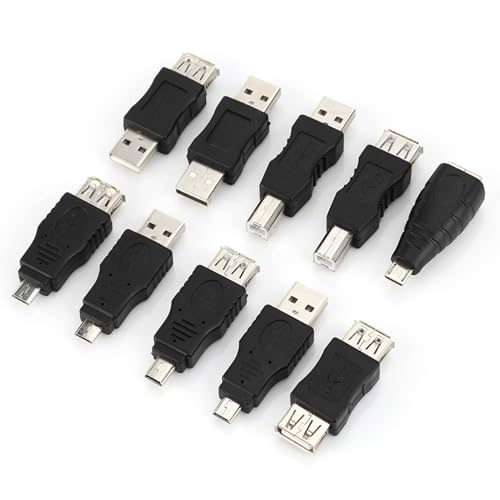 Adaptateur USB mâle femelle : kit complet de connecteurs multi-usage - 5