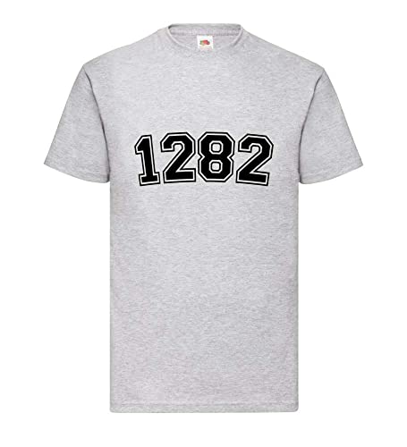 T-shirt gris homme XXXL 1282 : haut basique et confortable en grande taille