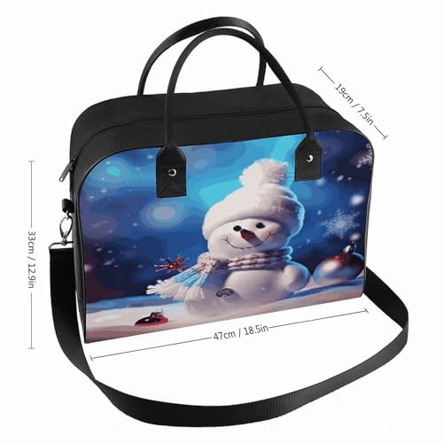 Maletín ligero para laptop unisex con diseño muñeco de nieve miniatura 2