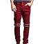 Scrunch Stacked Biker Burgundy